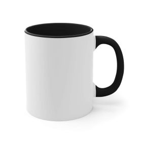 Ceramic Two-tone Color Accent Coffee Mug 11oz