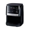 6-Qt Digital Window Air Fryer with 12 Presets & Guided Cooking Black