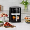 6-Qt Digital Window Air Fryer with 12 Presets & Guided Cooking Black