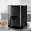 Air Fryer Oven 4 Qt, Space-saving & Low-noise, Nonstick and Dishwasher Safe Basket, 8 In-App Recipes, Gray