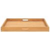 Serving Tray 27.6"x27.6" Solid Wood Teak