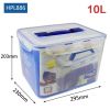 Plastic Fresh-keeping Lunch Box Sealed Food Refrigerator Storage Box Bento Box Microwaveable