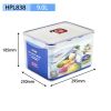 Plastic Fresh-keeping Lunch Box Sealed Food Refrigerator Storage Box Bento Box Microwaveable