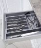 Adjustable Expandable Kitchen Utensils Drawer Organizer  For Bamboo Flatware Organizer